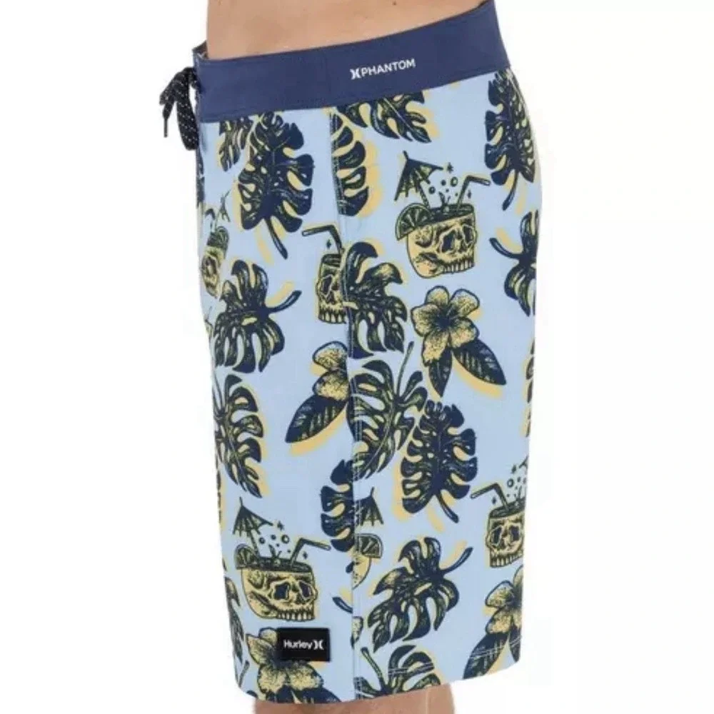 Hurley tropical leaf swim